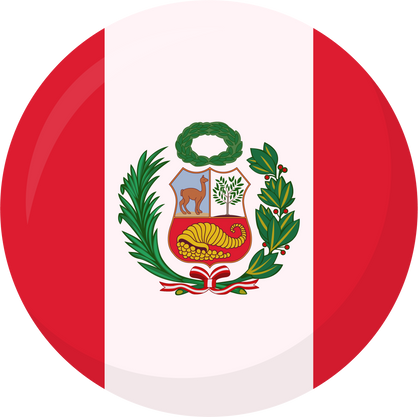 Round Flag of the Peru